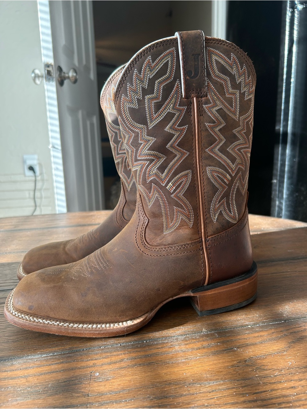 Justin Jackpot 11" Western Boots size 9D